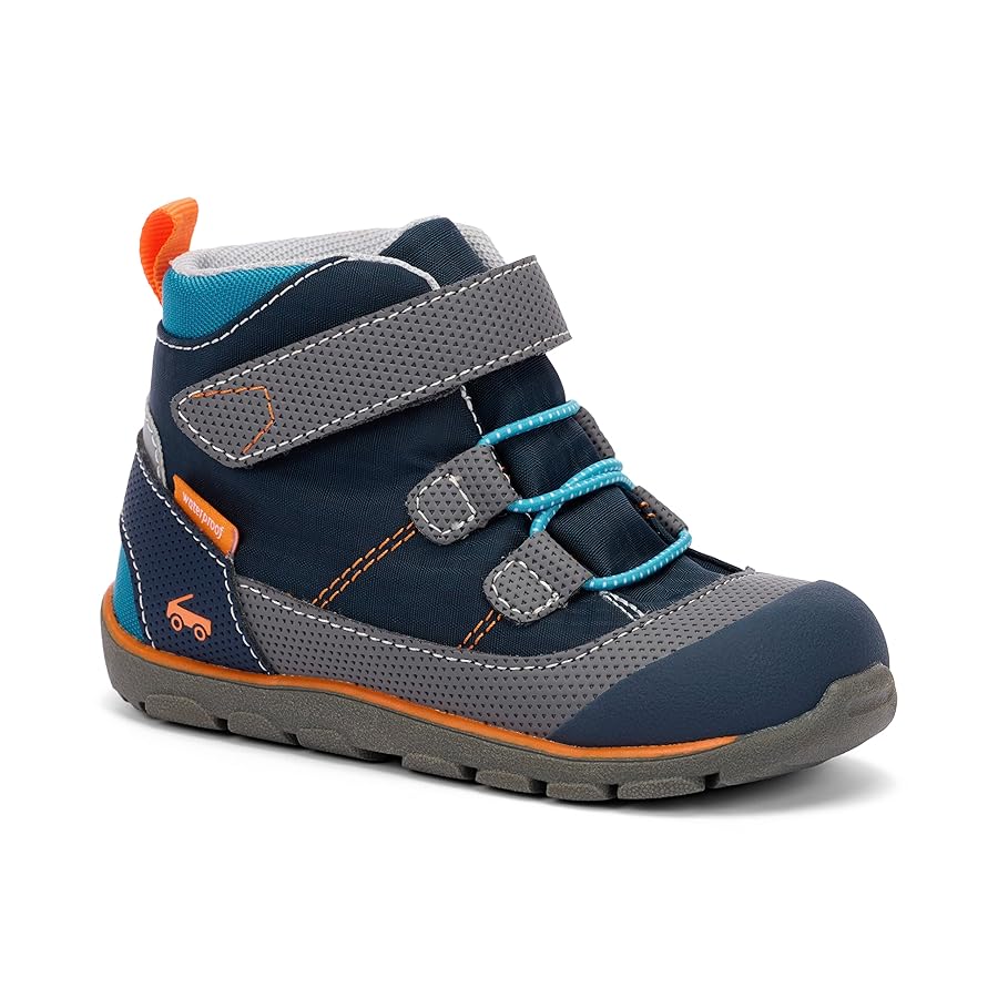 Amazon.com | See Kai Run Sam II WP Navy 4 | Hiking Boots
